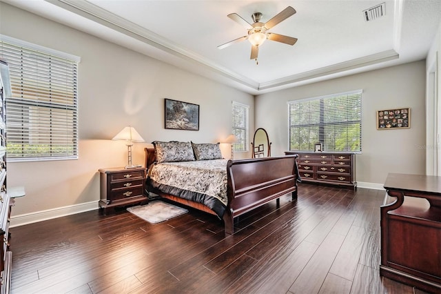 32242 Summerglade Dr, Wesley Chapel, FL 33545 - bedroom featuring a raised ceiling, baseboards, and multiple windows