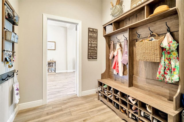 4093 Epic Cv, Land O Lakes, FL 34638 - mudroom with baseboards and wood finished floors