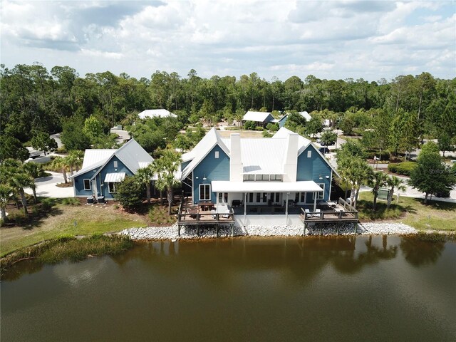 4093 Epic Cv, Land O Lakes, FL 34638 - view from above of property with a nearby body of water