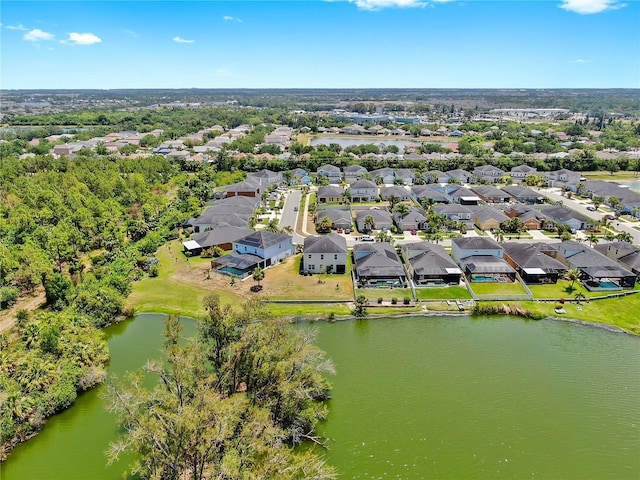 5040 Inshore Landing Dr, Apollo Beach, FL 33572 - aerial perspective of suburban area featuring a nearby body of water