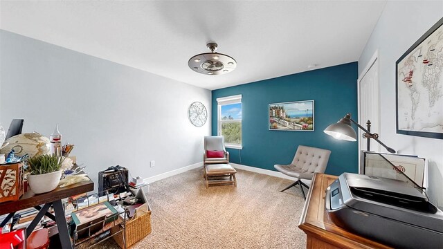 5040 Inshore Landing Dr, Apollo Beach, FL 33572 - living area featuring carpet flooring and baseboards