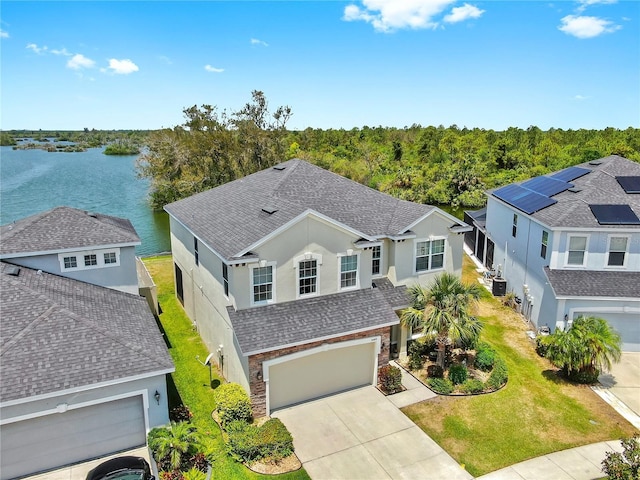 5040 Inshore Landing Dr, Apollo Beach, FL 33572 - aerial view of property and surrounding area with a large body of water