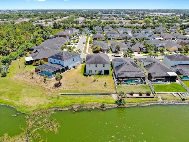5040 Inshore Landing Dr, Apollo Beach, FL 33572 - aerial perspective of suburban area featuring a nearby body of water