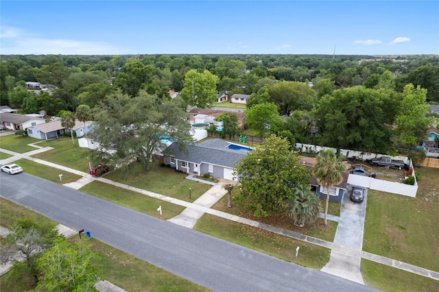 aerial view of residential area