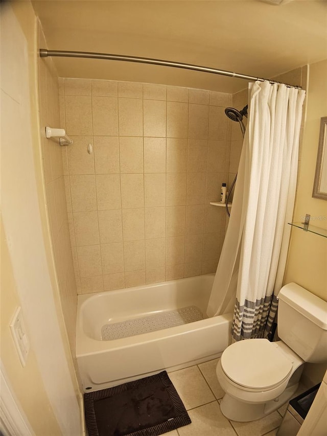 10003 Winding Lake Rd Unit 105, Sunrise, FL 33351 - full bathroom with tile patterned flooring, toilet, and shower / bath combination with curtain