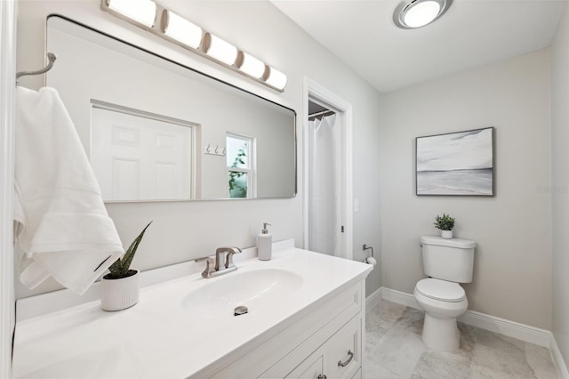 3912 Doral Dr, Tampa, FL 33634 - full bath featuring vanity and marble finish floors