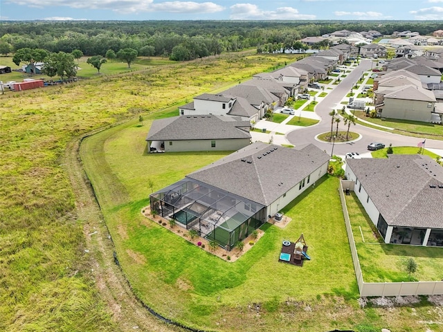 aerial view of residential area