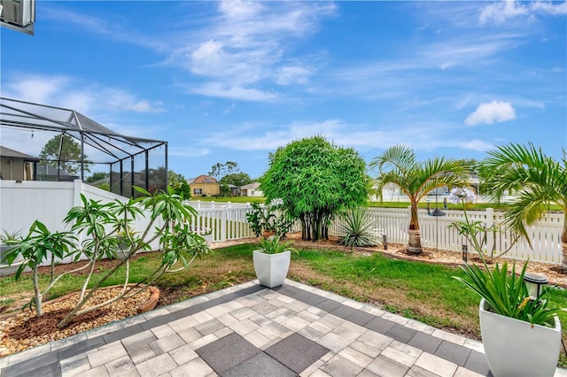 5103 Rushbrook Rd, Land O Lakes, FL 34638 - view of patio with a lanai