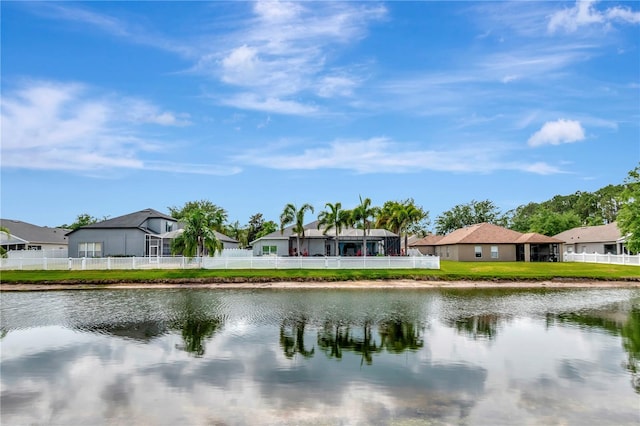 5103 Rushbrook Rd, Land O Lakes, FL 34638 - water view with nearby suburban area and fence