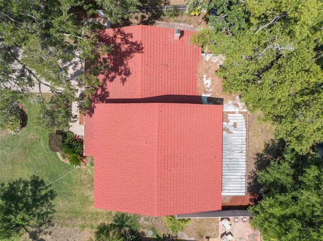 view from above of property
