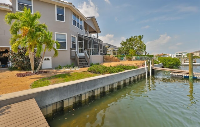 dock with a water view