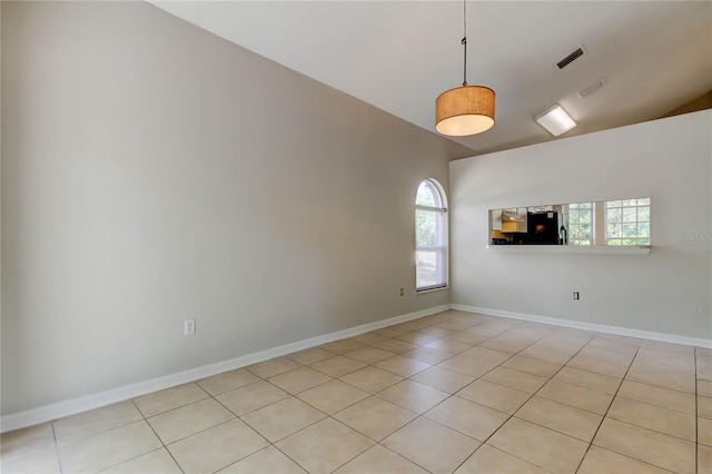 8110 Pond Shadow Ln, Tampa, FL 33635 - spare room featuring healthy amount of natural light, light tile patterned floors, and baseboards
