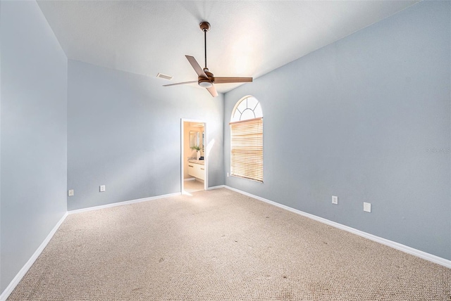 4270 Boston Cir, New Port Richey, FL 34653 - carpeted empty room featuring a ceiling fan and baseboards