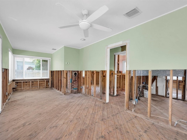 3031 56th St S, Gulfport, FL 33707 - empty room featuring wood-type flooring and a ceiling fan