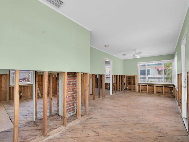 3031 56th St S, Gulfport, FL 33707 - misc room featuring wood-type flooring and ceiling fan