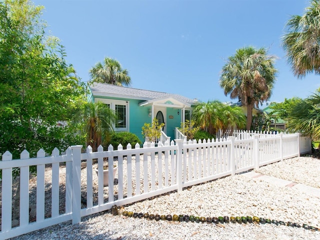 3031 56th St S, Gulfport, FL 33707 - view of front facade with a fenced front yard