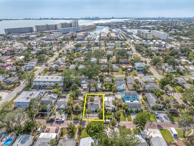 3031 56th St S, Gulfport, FL 33707 - view of urban area featuring property boundaries highlighted and a nearby body of water
