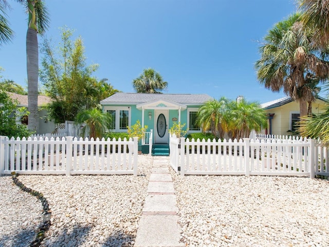 3031 56th St S, Gulfport, FL 33707 - view of front of house with a fenced front yard
