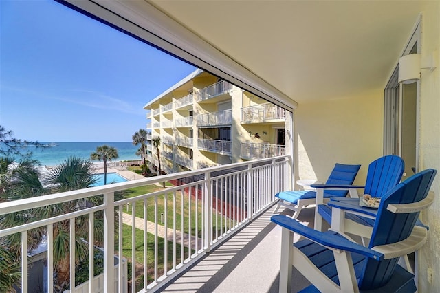 2504 Gulf Blvd Unit 201, Indian Rocks Beach, FL 33785 - balcony with a water view