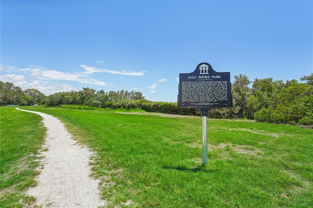 420 Hanby St, Crystal Beach, FL 34681 - view of property's community featuring a yard