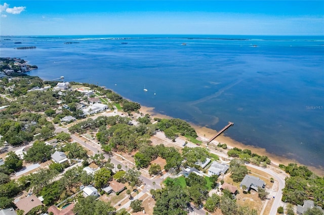 420 Hanby St, Crystal Beach, FL 34681 - aerial overview of property's location featuring a large body of water