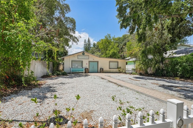 420 Hanby St, Crystal Beach, FL 34681 - single story home with stucco siding and fence