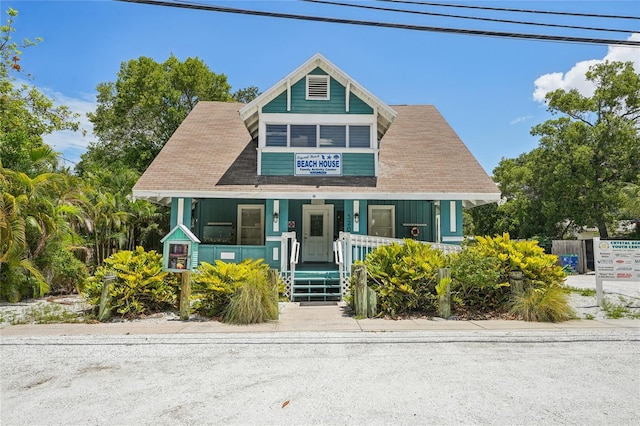 420 Hanby St, Crystal Beach, FL 34681 - view of front of house with covered porch