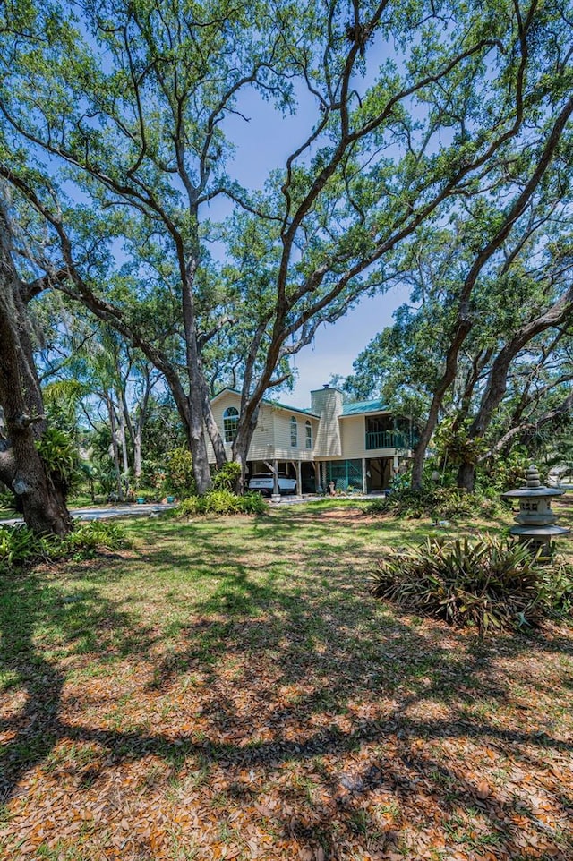420 Hanby St, Crystal Beach, FL 34681 - view of yard