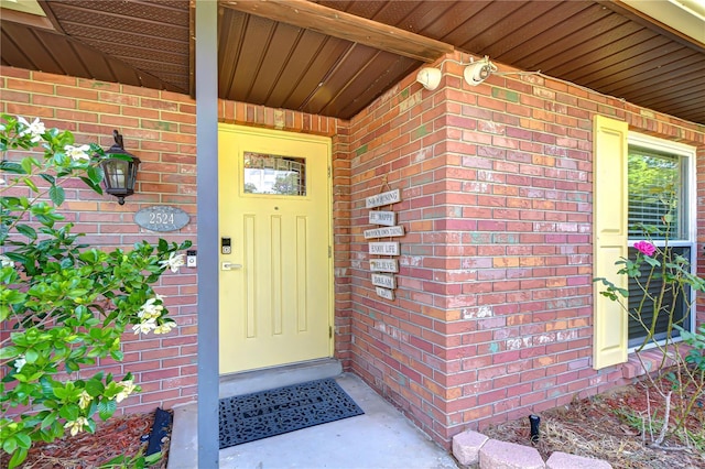 2524 Laurelwood Ln, Valrico, FL 33596 - doorway to property featuring brick siding