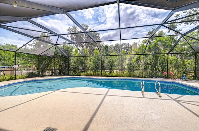 2524 Laurelwood Ln, Valrico, FL 33596 - outdoor pool with a patio and a lanai