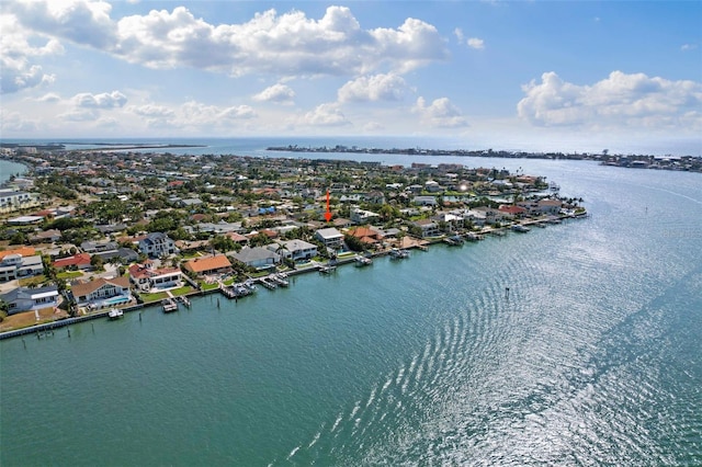 297 1st St W, Tierra Verde, FL 33715 - aerial view of residential area featuring a nearby body of water
