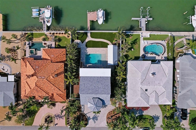 297 1st St W, Tierra Verde, FL 33715 - drone / aerial view of a pool area