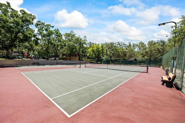 2626 2nd Ct, Palm Harbor, FL 34684 - view of tennis court featuring community basketball court and fence