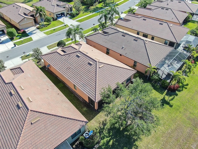 aerial view of residential area