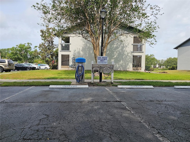 view of uncovered parking lot