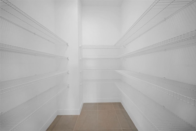 view of storage area