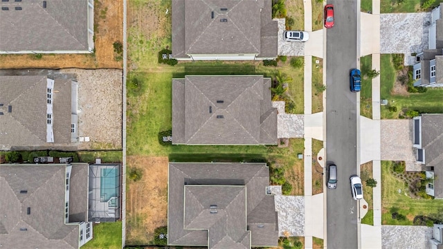 aerial view of residential area