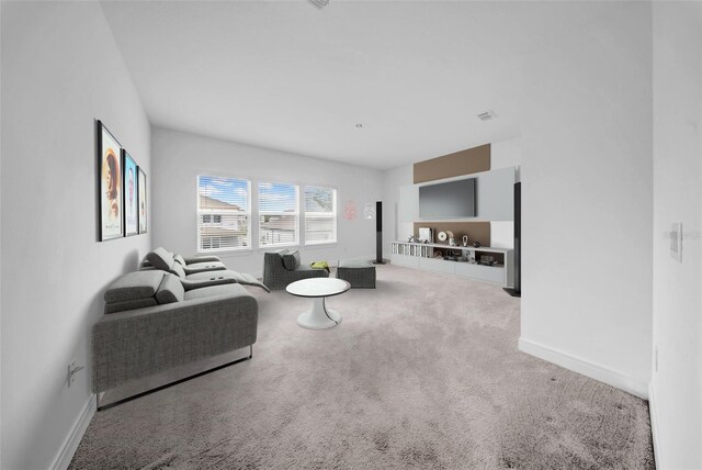 13855 Sharp Hawk Dr, Riverview, FL 33569 - living room with carpet and baseboards