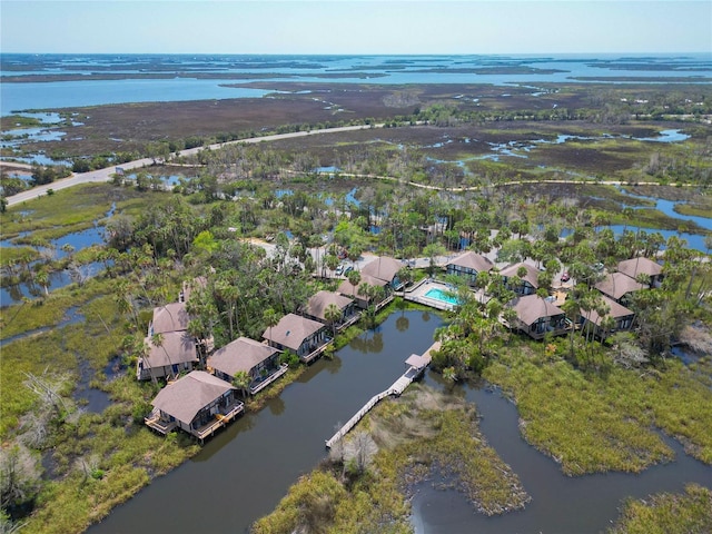 2653 N Seabreeze Pt Unit M-2, Crystal River, FL 34429 - aerial view of property and surrounding area featuring nearby suburban area and a large body of water