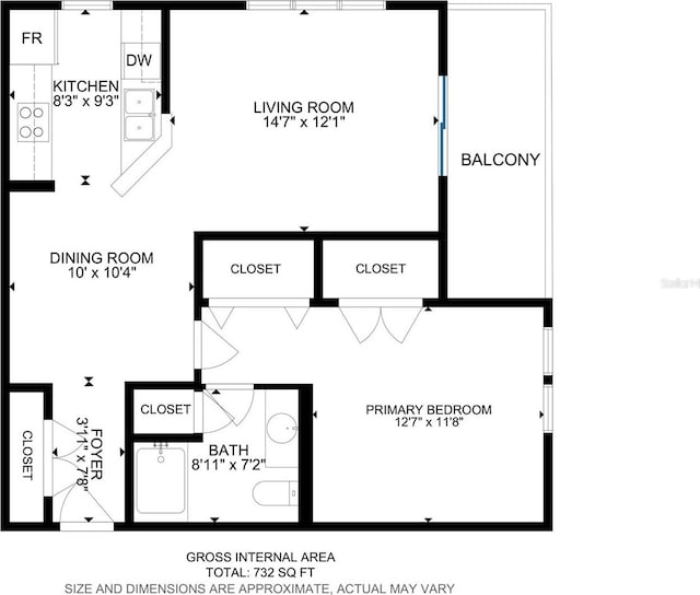 18001 Richmond Place Dr Unit 330, Tampa, FL 33647 - home floor plan