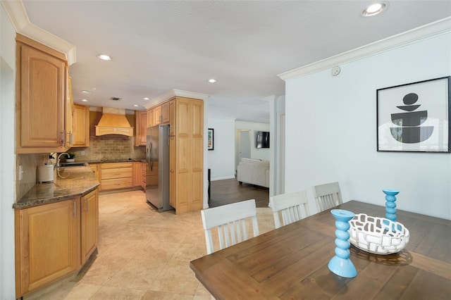 12913 126th Ter, Largo, FL 33774 - dining area with recessed lighting and baseboards