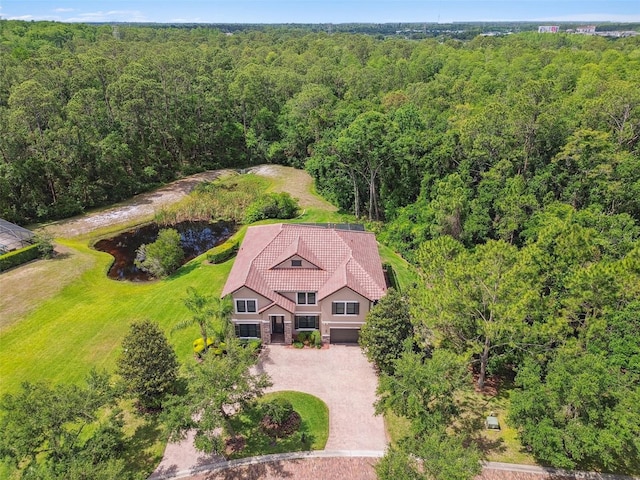 11624 Calf Path Dr, Tampa, FL 33626 - aerial view of property and surrounding area featuring a forest