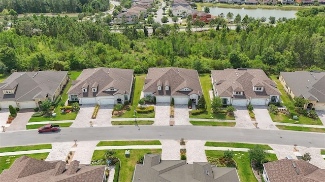 4195 Barletta Ct, Wesley Chapel, FL 33543 - aerial perspective of suburban area featuring a nearby body of water