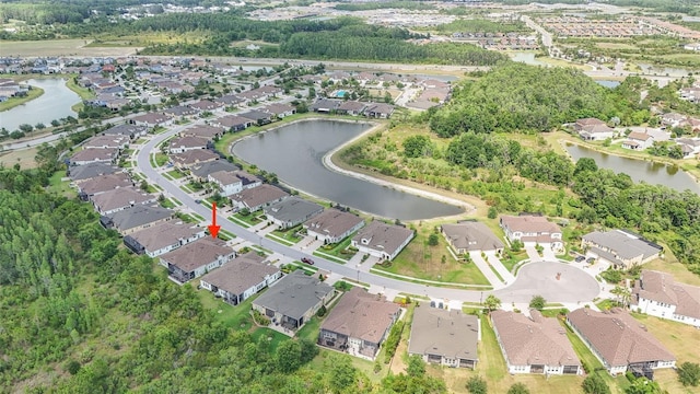 4195 Barletta Ct, Wesley Chapel, FL 33543 - aerial overview of property's location featuring nearby suburban area and a nearby body of water