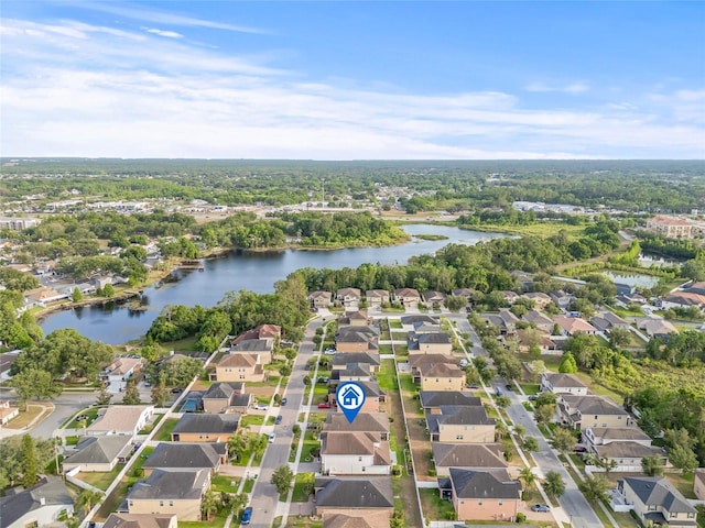 3212 Calvano Dr, Land O Lakes, FL 34639 - aerial overview of property's location with a nearby body of water and nearby suburban area