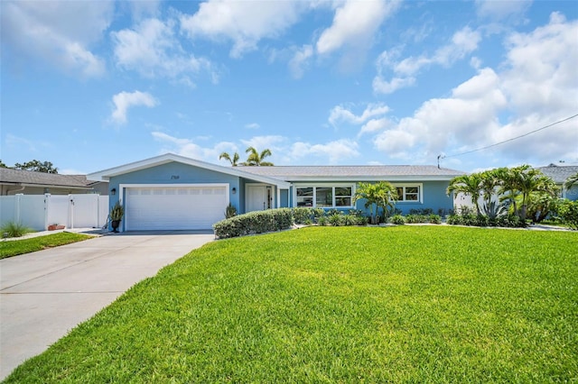 1769 Brookside Blvd, Largo, FL 33770 - ranch-style home with an attached garage, driveway, and stucco siding