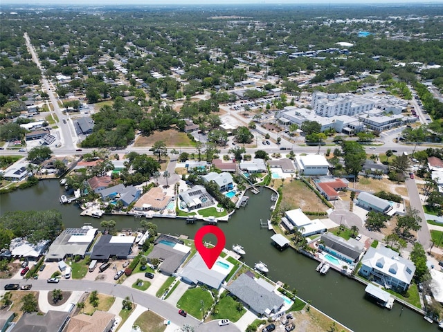 1769 Brookside Blvd, Largo, FL 33770 - aerial overview of property's location with a nearby body of water