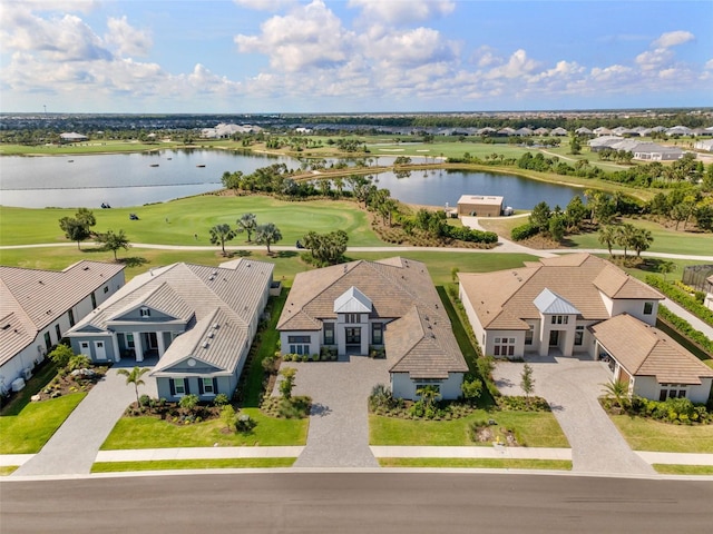 3888 Santa Caterina Blvd, Bradenton, FL 34211 - aerial view of residential area featuring a nearby body of water and a golf club