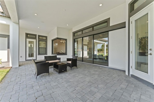 3888 Santa Caterina Blvd, Bradenton, FL 34211 - view of patio / terrace featuring an outdoor hangout area