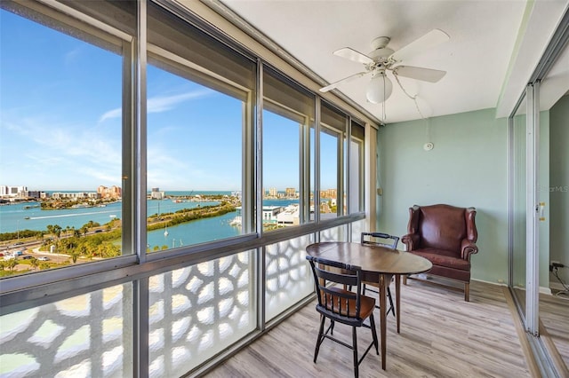 31 Island Way Unit 1403, Clearwater Beach, FL 33767 - sunroom with a water view